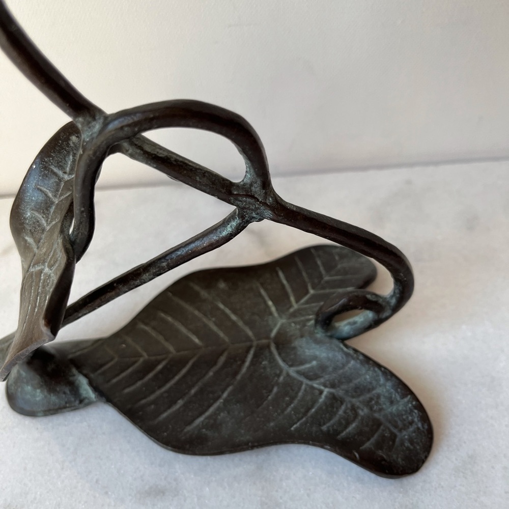 Verdigris Candlestick Holder Rosenthal Netter Art and Crafts - Picture 6 of 8